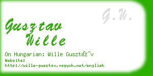 gusztav wille business card